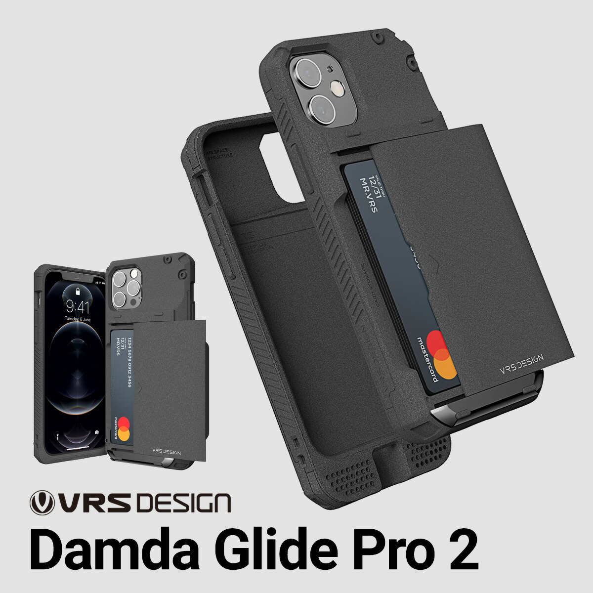 楽天市場】iPhone12 Pro / iPhone12 ケース カード 収納 3枚 耐衝撃