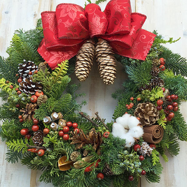 楽天市場】クリスマス リース クリスマスリース モミ ギフト