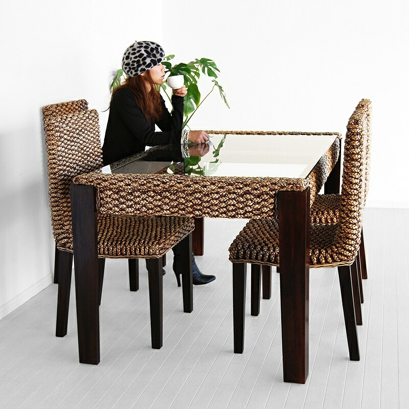 楽天市場】送料無料 ウォーターヒヤシンス【ヘレナ】ダイニングチェア