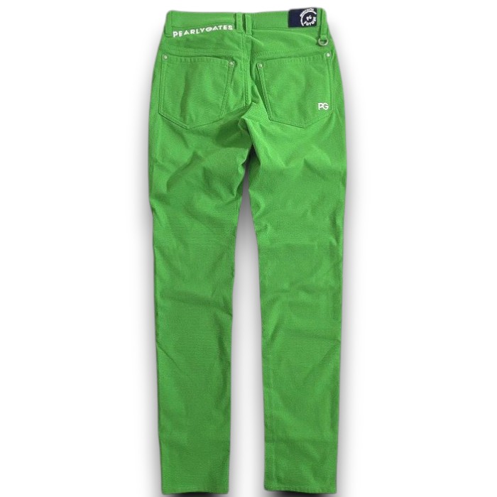 PEARLY GATES】ゴルフ 中綿パンツ ロゴ刺繍 濃緑 ライダース調 楽天