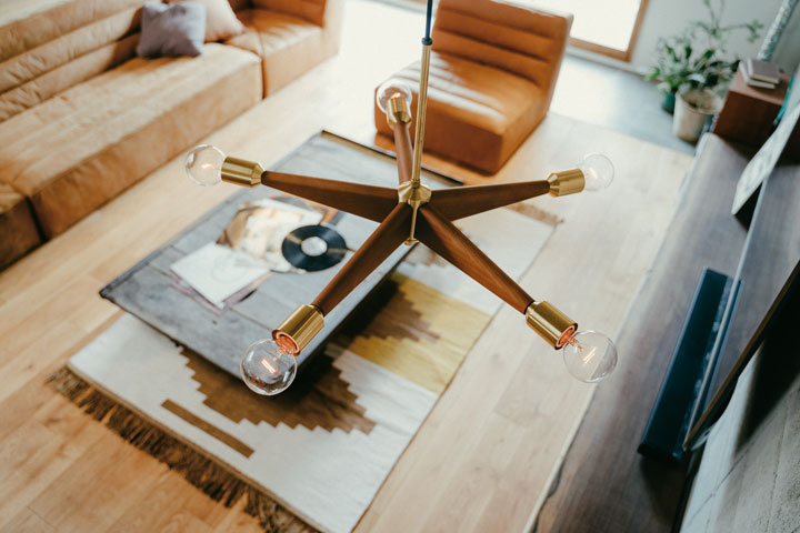 楽天市場】ペンダントライト 【 Hurst 】 5灯 ゴールド カフェ 木製