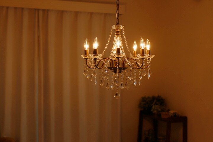 楽天市場】シャンデリア 【 Queen / アンティーク 】 8灯 LED フレンチ