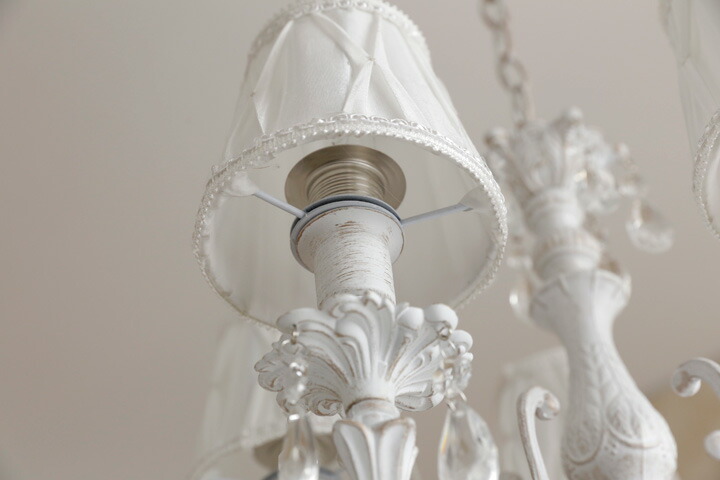 楽天市場】シャンデリア LED 【 Reine / ホワイト 】 5灯 アンティーク