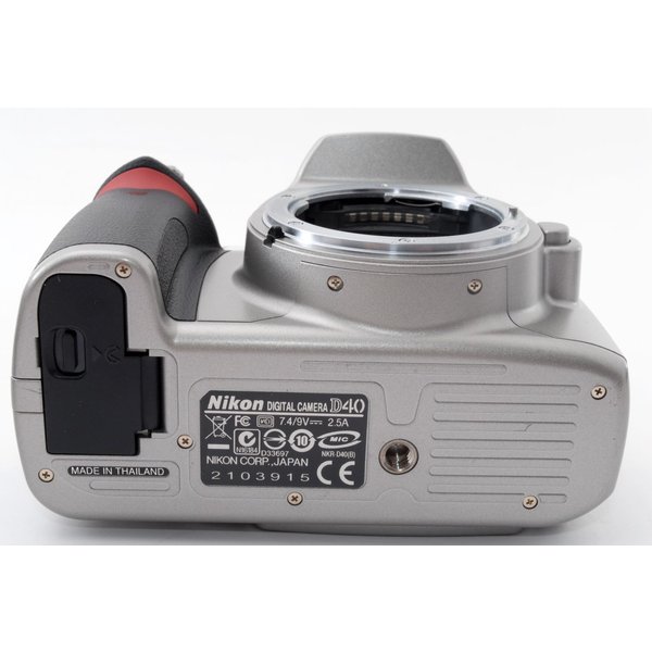 楽天市場】【中古】ニコン Nikon D40 ダブルズームセット シルバー 美