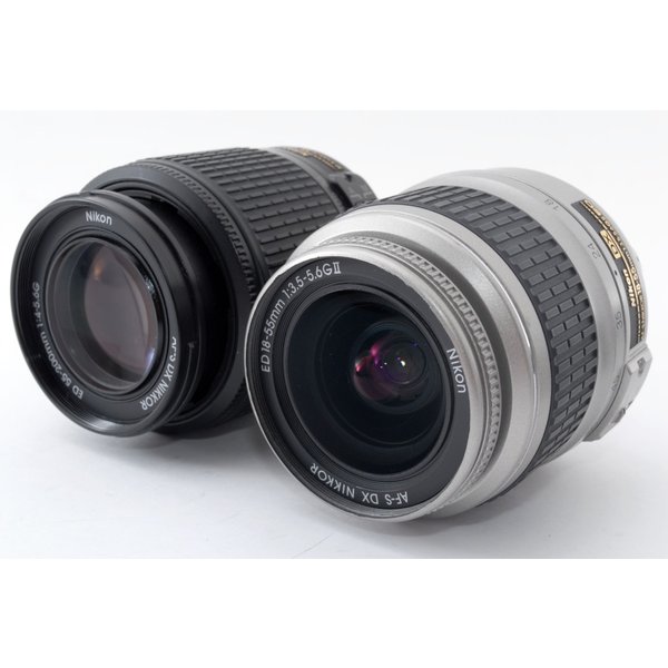 楽天市場】【中古】ニコン Nikon D40 ダブルズームセット シルバー 美