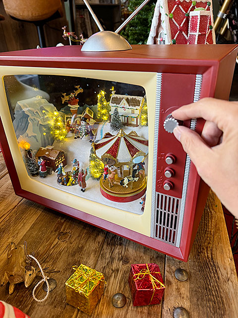 楽天市場】クリスマス レトロTV ミュージカルマシーン （LEDライト