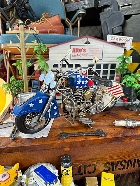 楽天市場】ハーレー バイク ブリキオブジェ Lサイズ （USAフラッグ