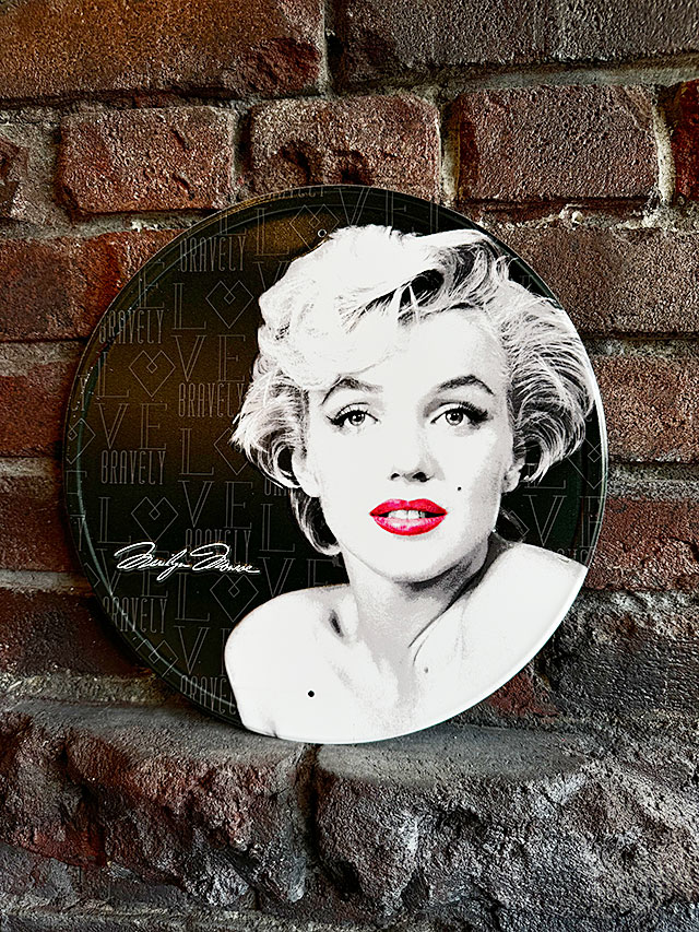 楽天市場】マリリン・モンロー ラウンド型 ブリキ看板 （PERFECT RED