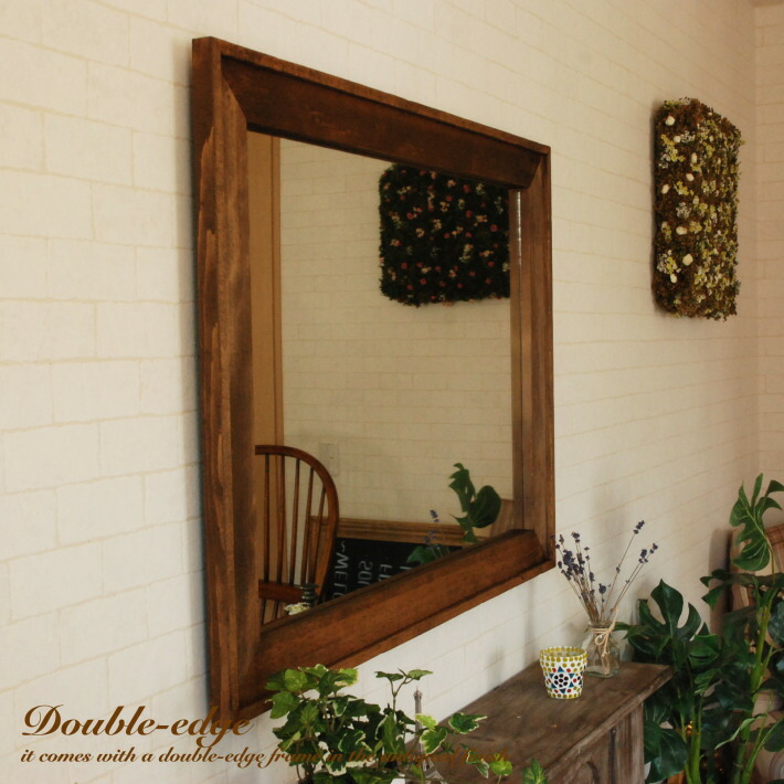 楽天市場】鏡 壁掛け ウォールミラー アンティーク Wフレーム ミラー
