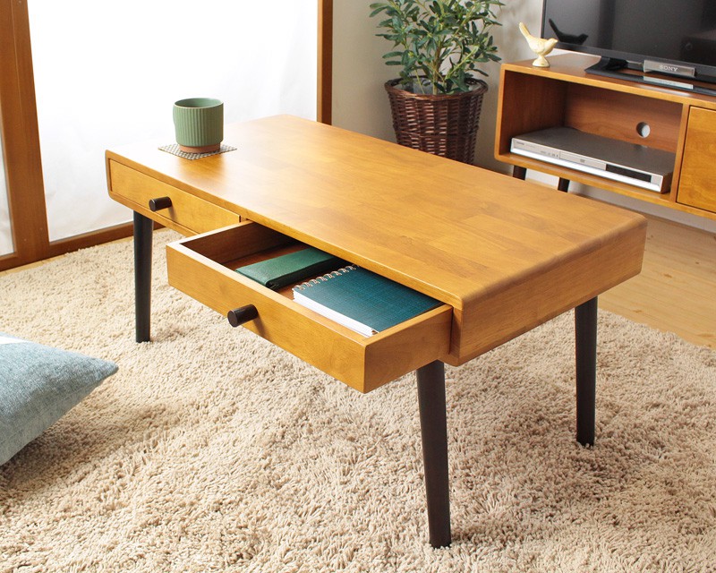 楽天市場】[クーポンで最大10%OFF] 引き出し付き テーブル ロー