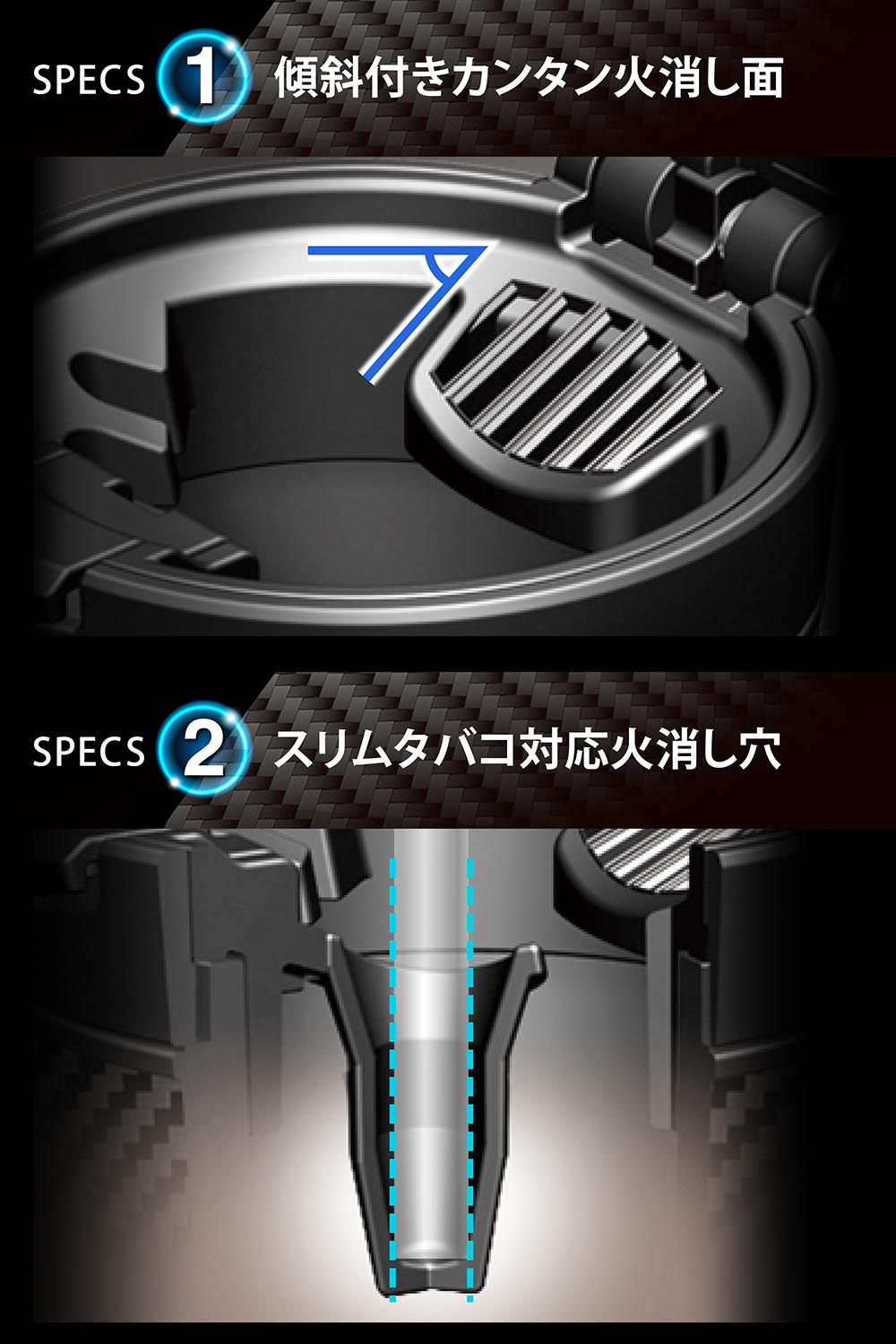 楽天市場】灰皿 車 フタ付 DZ287 水洗いできる 灰皿 スポーツ