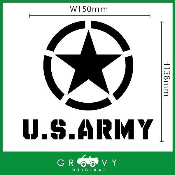 楽天市場】アメリカ軍 米軍 US アーミー 車 ステッカー ARMY 星マーク