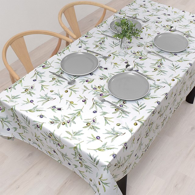 楽天市場】テーブルクロス 120×150cm スタンダード 綿100% オリーブ