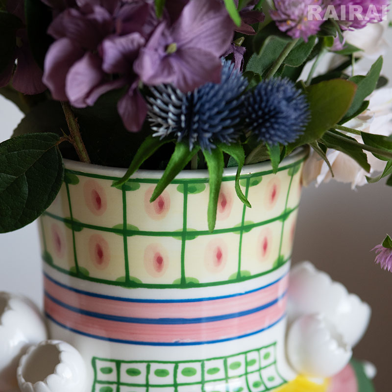 楽天市場】ビヨン・ヴィンブラッド フラワーベース グリーン 高さ24.5