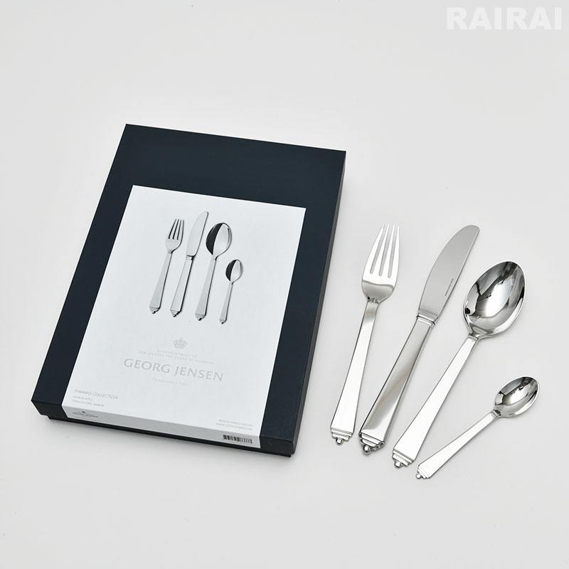 楽天市場】ジョージジェンセン カトラリー 4本セット ピラミッド Georg