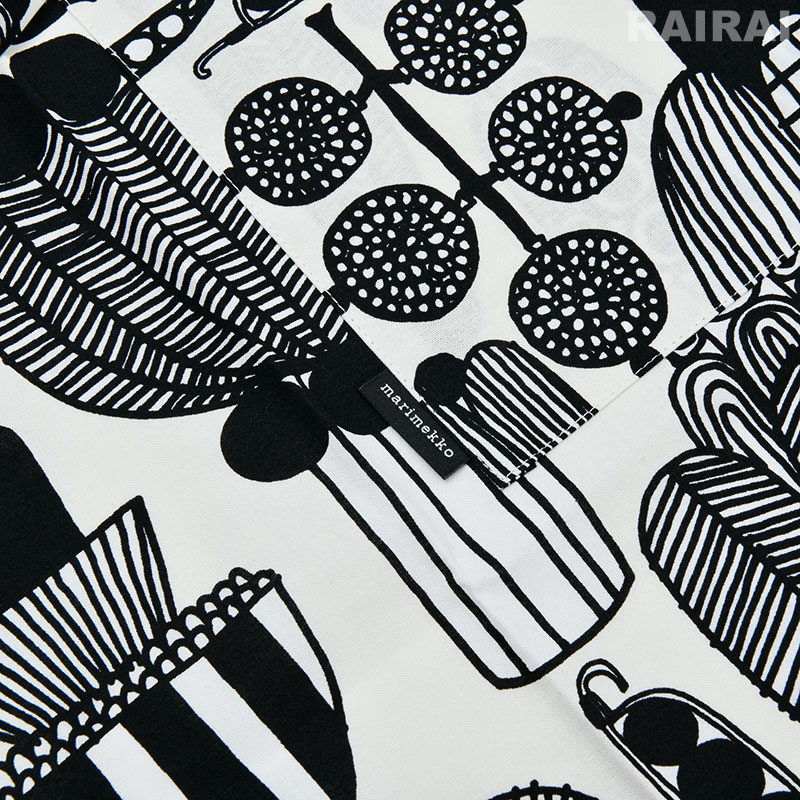 楽天市場】マリメッコ エプロン プータルフリンパルハート ブラック