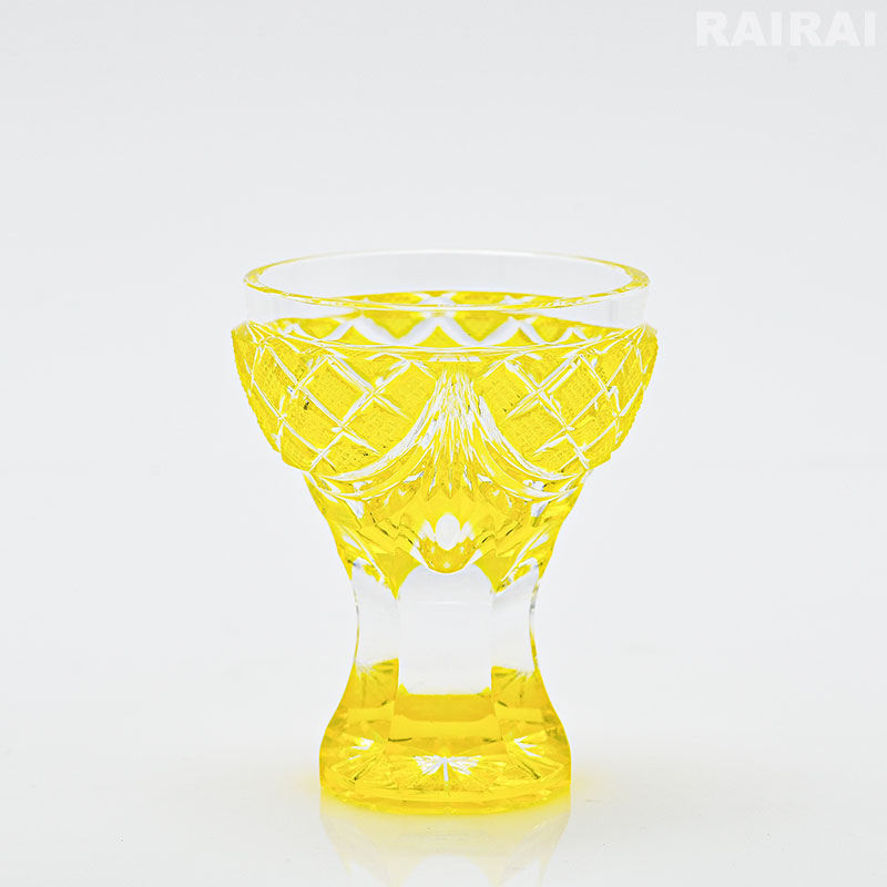 楽天市場】薩摩切子 創作 馬上杯 島津薩摩切子 金赤 黄 薩摩ガラス工芸