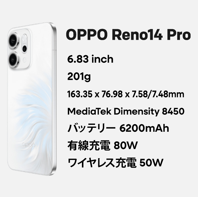 楽天市場】OPPO Reno14 Pro 《中国版》model: PKZ110 【 新品 送料無料