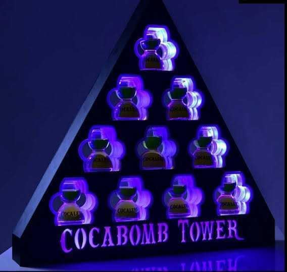 楽天市場】コカボムタワー COCABOMB TOWER リモコン付 光る LED 東レ
