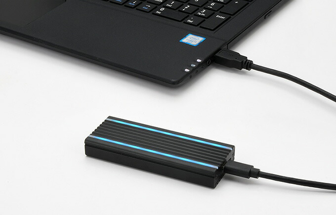 楽天市場】《送料無料》Aluminum Enclosure RGB for M.2 SSD