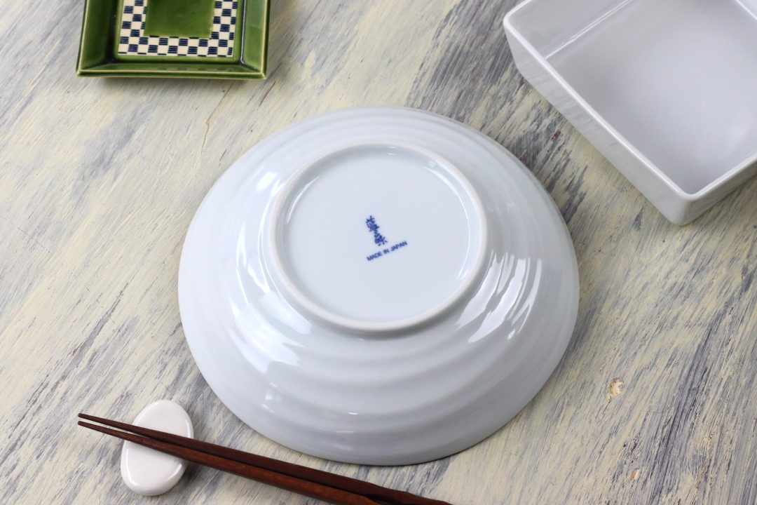 楽天市場】黄彩花紋 深鉢 21cm 日本製 美濃焼 六平68深皿 大皿 中皿 和