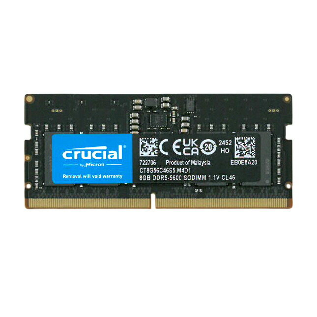 楽天市場】8gb ddr5 5600 ノート メモリ crucial PC5 44800 sodimm