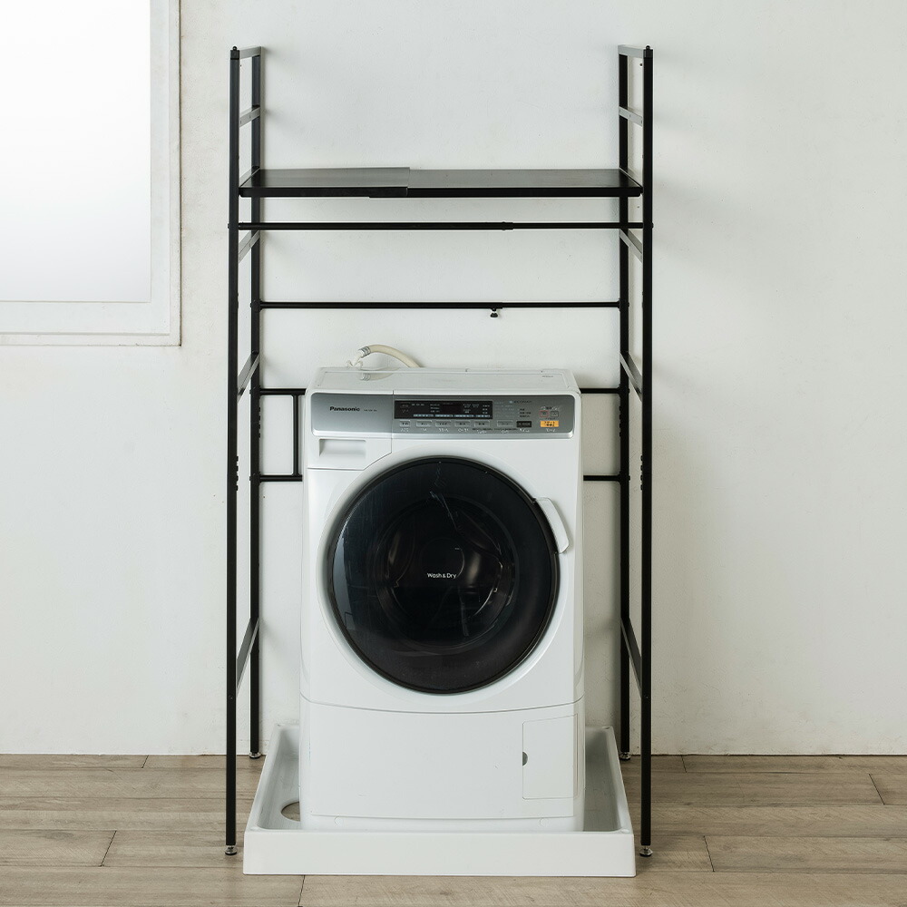 楽天市場】洗濯物が干せて乾燥機も置ける 頑丈で揺れにくい伸縮ラック