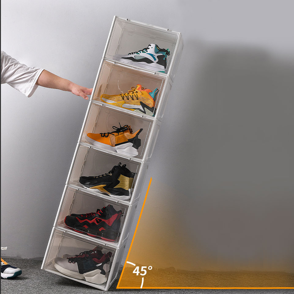 楽天市場】シューズボックス シューズケース 6個セット 収納ボックス