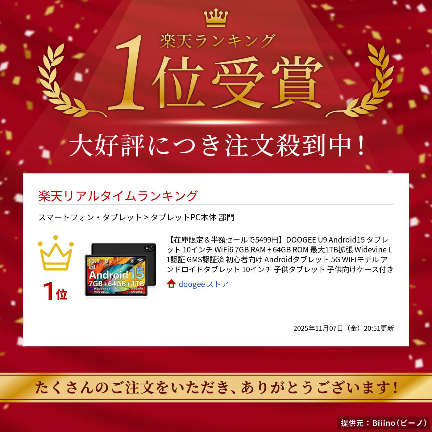 楽天市場】【在庫限り 8499円】DOOGEE U9 Android15 タブレット 10