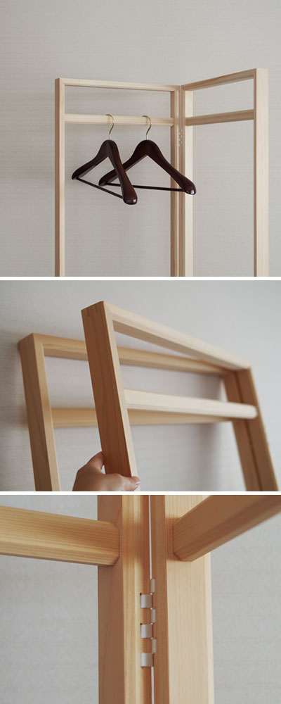 楽天市場】東屋衣桁長丈/並幅W900×D39×H1700mm木曽ひのき[ハンガー