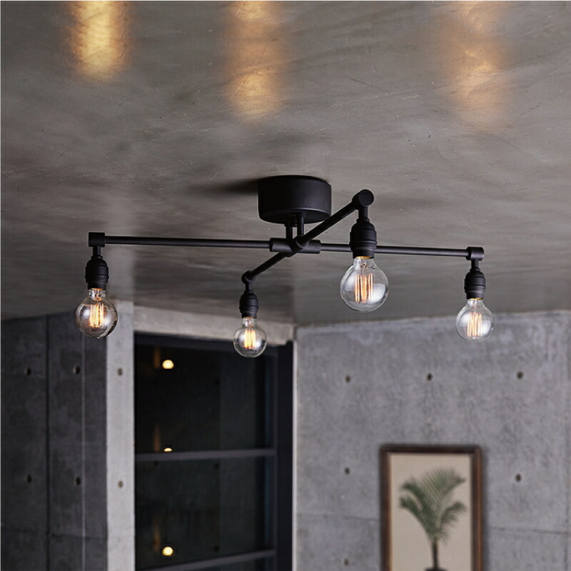 楽天市場】シーリングライト シーリングランプ インダストリアル 4灯