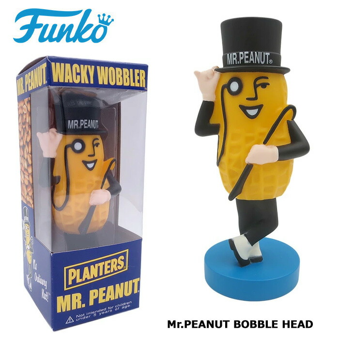 楽天市場】FUNKO ボビングヘッド Mr.PEANUT ボブルヘッド PLANTER 人形