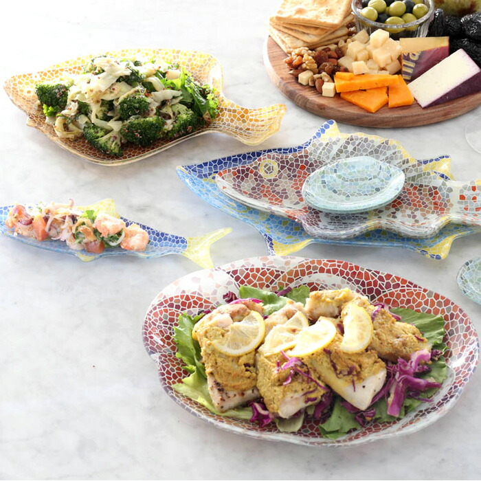 楽天市場】食器 皿 プレート ダルトン グラス フィッシャリー プレート