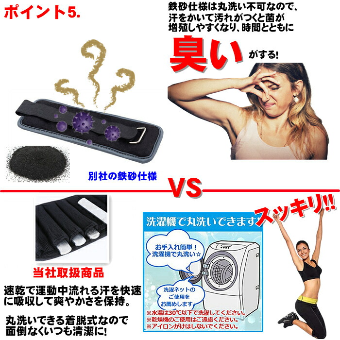 楽天市場】調整可能 アンクルウェイト 10kg リストウェイト 上下各2個