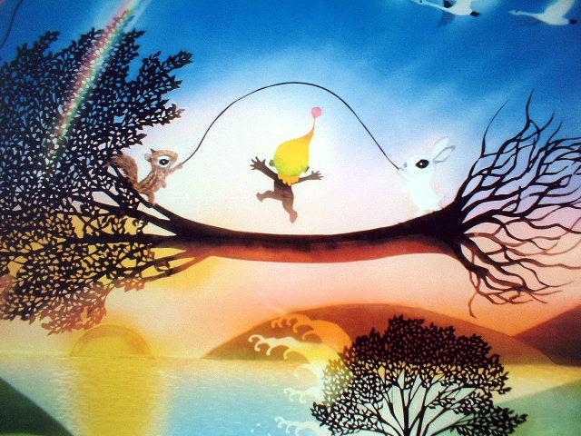 楽天市場】藤城清治 夢がとぶ リトグラフ 鉛筆直筆サイン 2002年