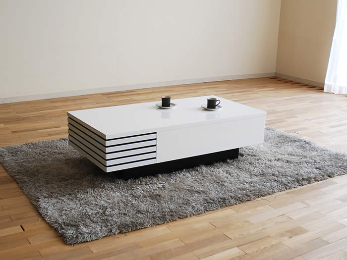 楽天市場】【送料無料】 LT-469 国産 リビングテーブル 引き出し付き