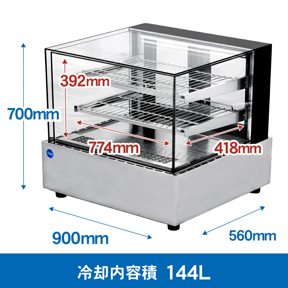 楽天市場】業務用 JCM 卓上冷蔵ショーケース 対面冷蔵ショーケース