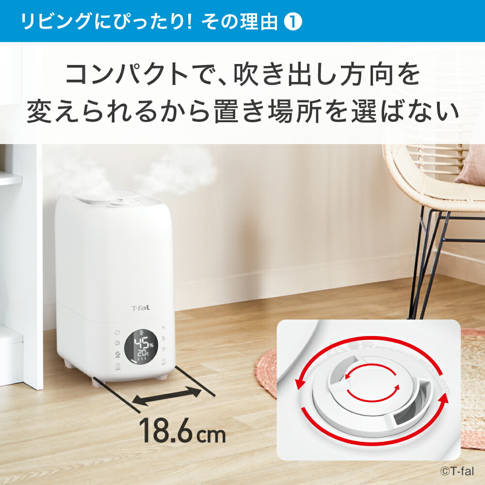 楽天市場】【クーポン4種あり】ティファール T-fal 加熱超音波式加湿器