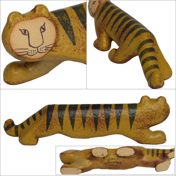 楽天市場】【ポイント5倍 3/5】リサラーソン 置物 タイガー トラ 動物