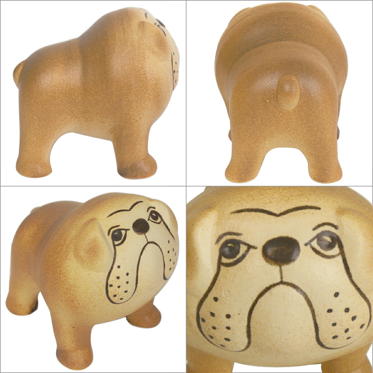 楽天市場】【クーポン4種あり】リサラーソン 置物 ケンネル ブルドッグ