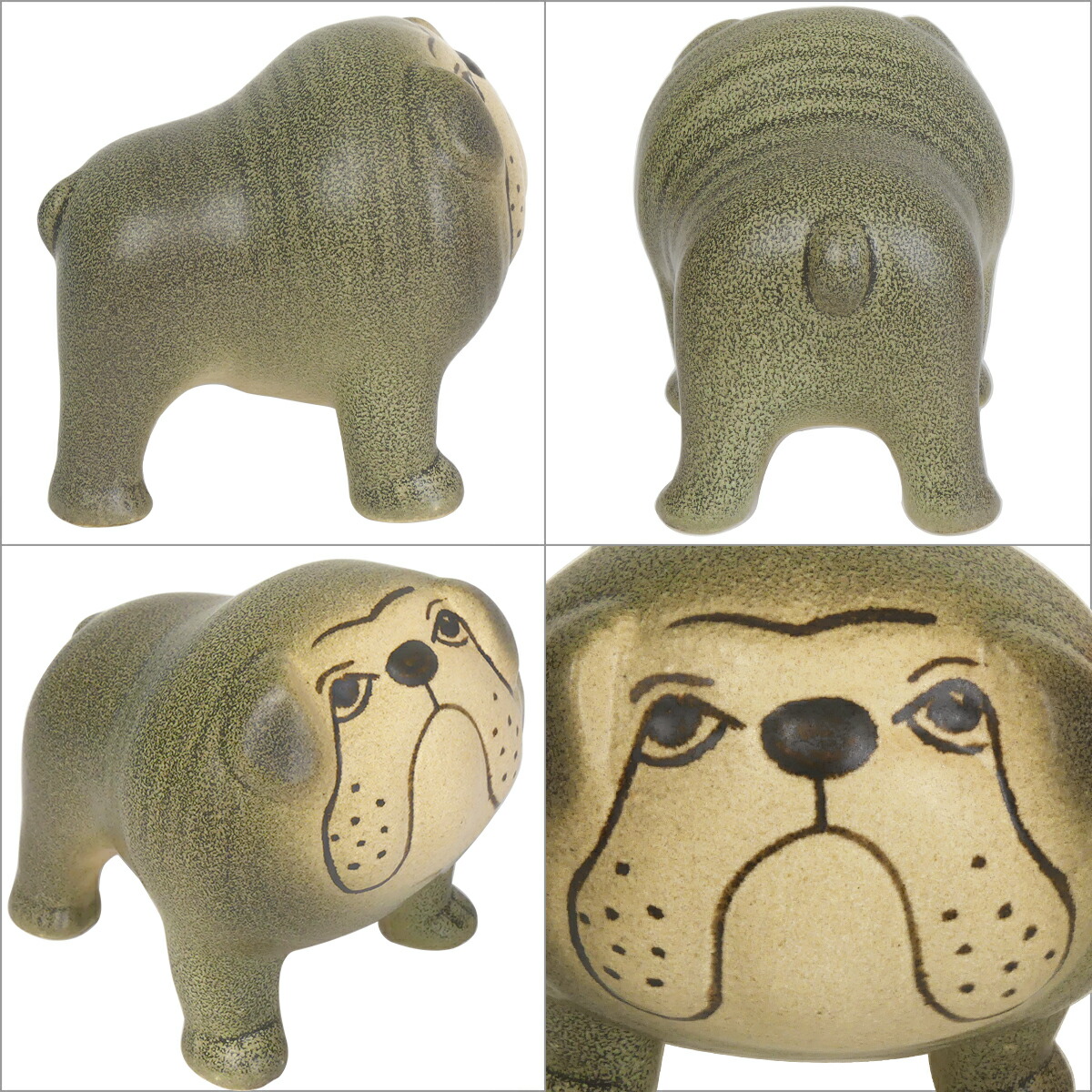 楽天市場】【ポイント5倍 3/5】リサラーソン 置物 ケンネル ブルドッグ