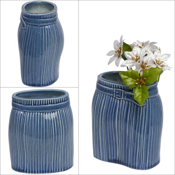 楽天市場】【ポイント5倍 3/5】リサラーソン 花瓶 スカート ブルー