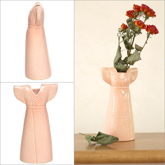 楽天市場】【クーポン4種あり】リサラーソン 花瓶 ドレス ピンク