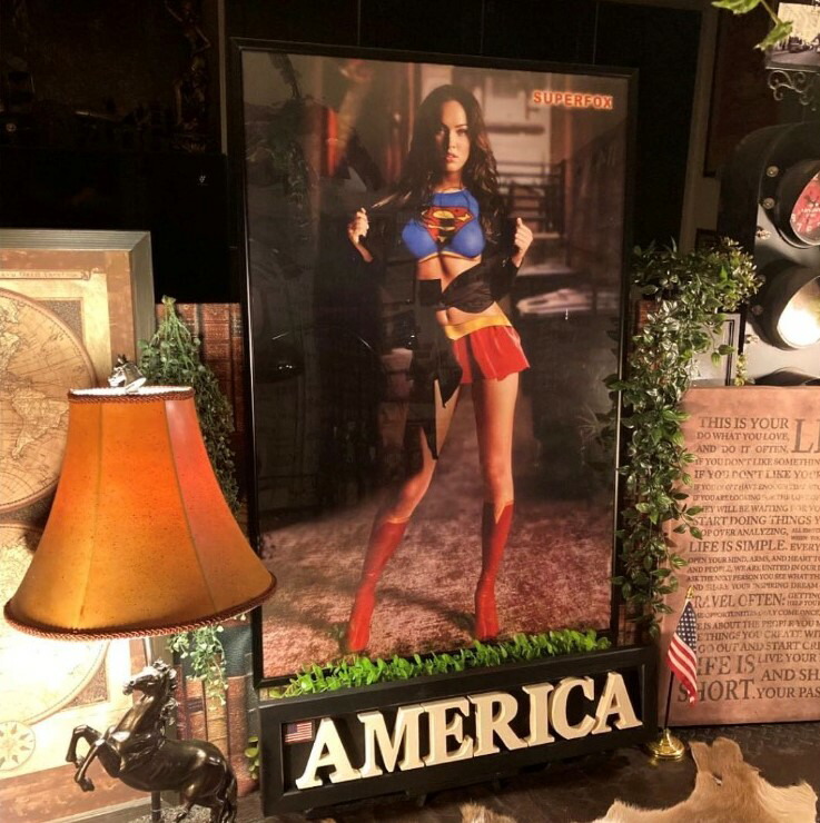 楽天市場】男前インテリア!! ｢SUPER MAN GIRL!!｣超超特大アート