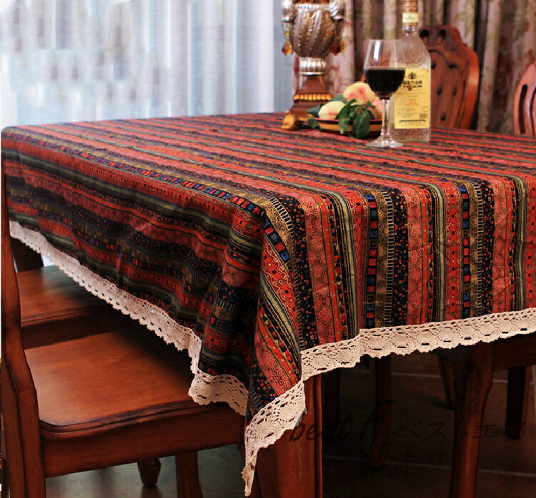 楽天市場】【送料無料】テーブルクロス アジアンデザイン 東南アジア