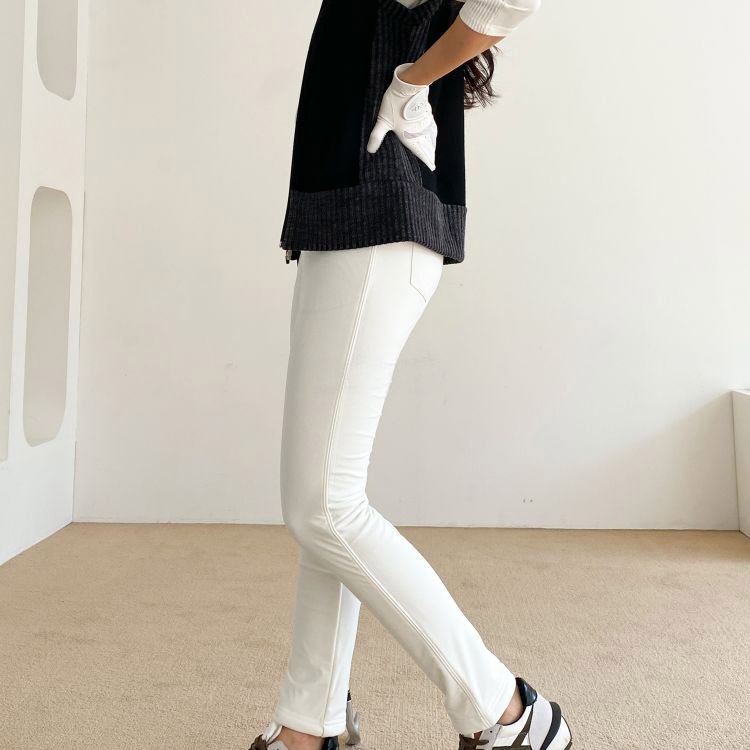 楽天市場】ゴルフウェア レディース 韓国 裏起毛 パンツ ロングパンツ