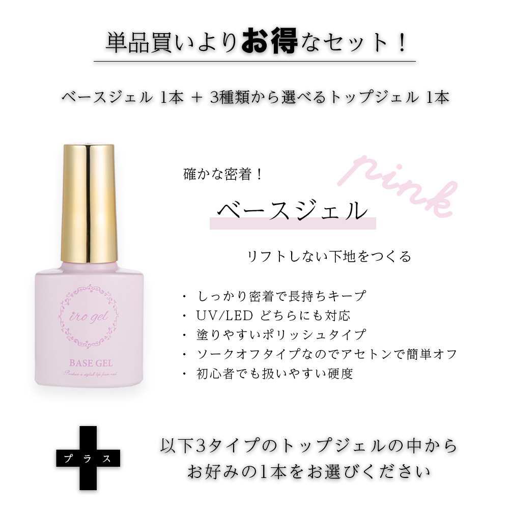 楽天市場】【クーポンで30％OFF】スーパーセール限定 ベースジェル+3種