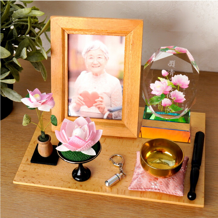 楽天市場】仏具 ちりめん 蓮の花 お飾り オブジェ 置物 ミニ 小さい