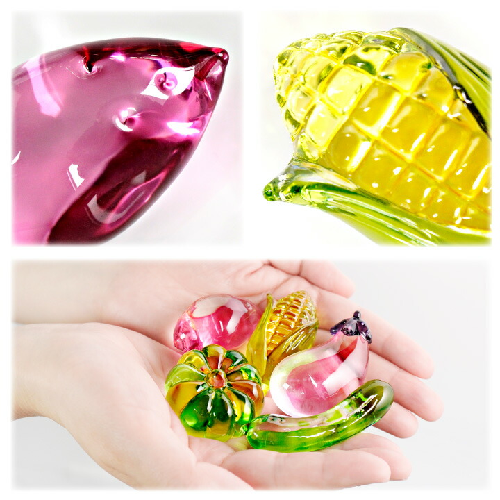 楽天市場】お供え クリスタル お野菜 セット ガラス 飾り オブジェ