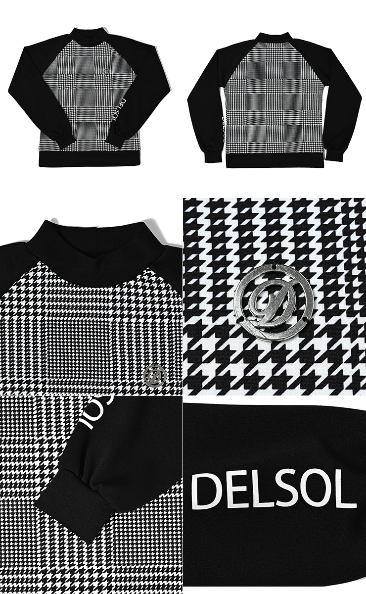 楽天市場】デルソルゴルフ グレンチェック柄 長袖セットアップ ゴルフ